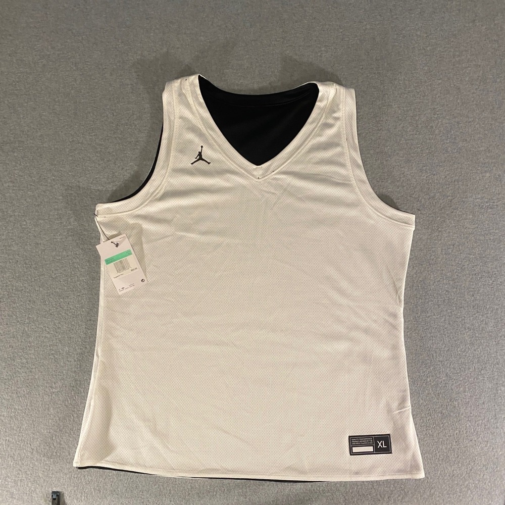 Jordan Jumpman Reversible Basketball Tank Top White Black Womens Size XL